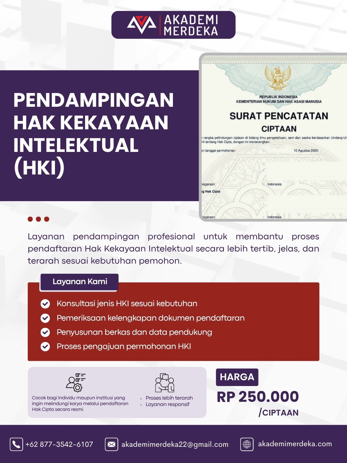 Pendampingan Hak Kekayaan Intelektual (HKI)